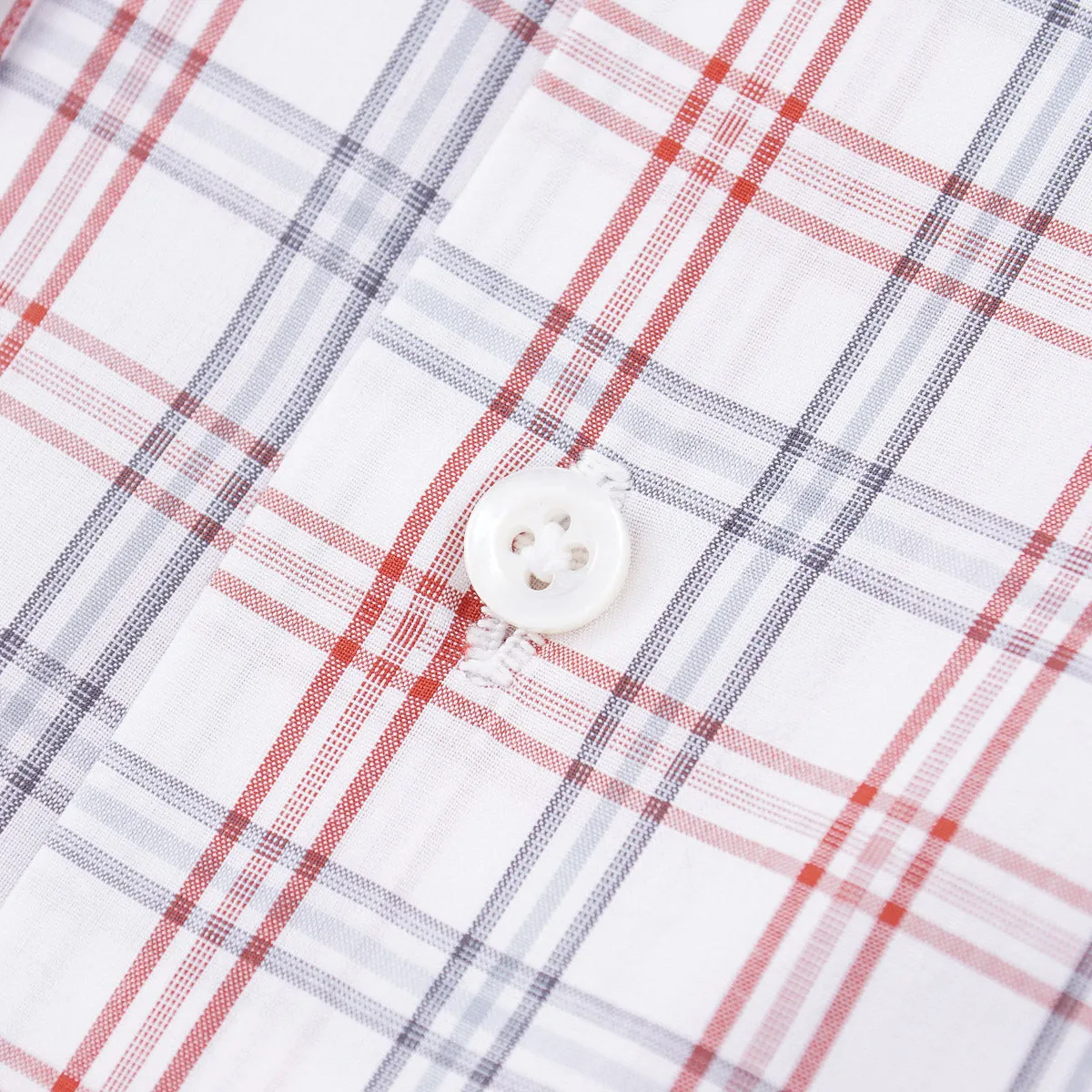 Isaia Tailored-Fit 'Mix' Cotton Shirt