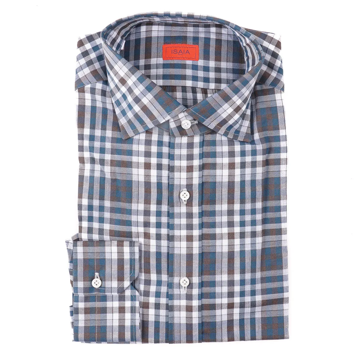 Isaia Tailored-Fit 'Mix' Cotton Shirt
