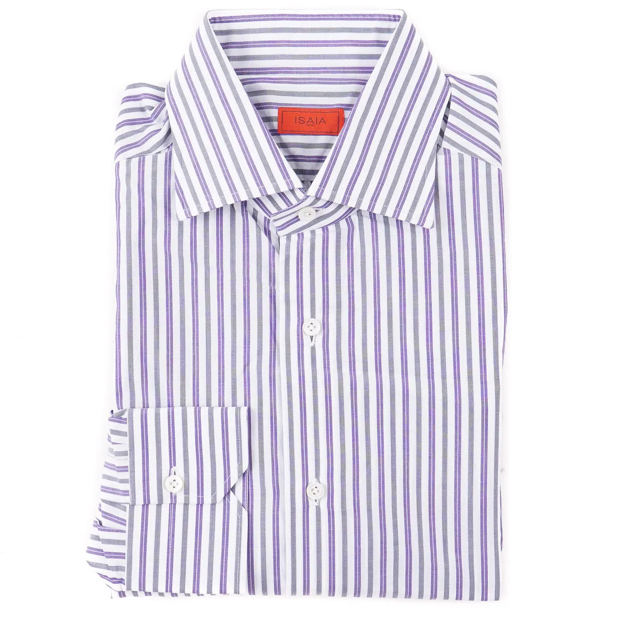 Isaia Tailored-Fit 'Mix' Cotton Shirt