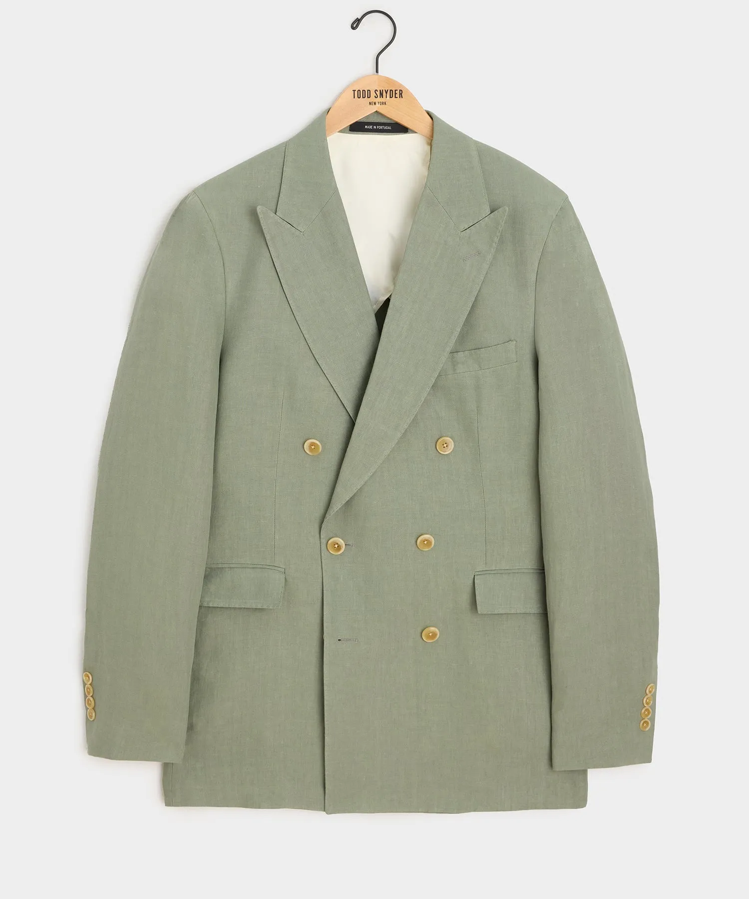 Italian Linen Double-Breasted Suit