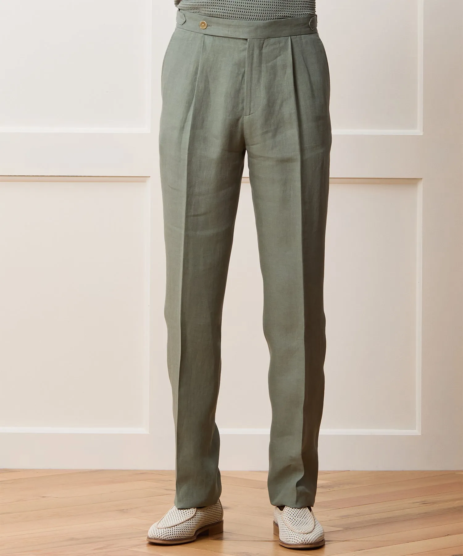 Italian Linen Double-Breasted Suit