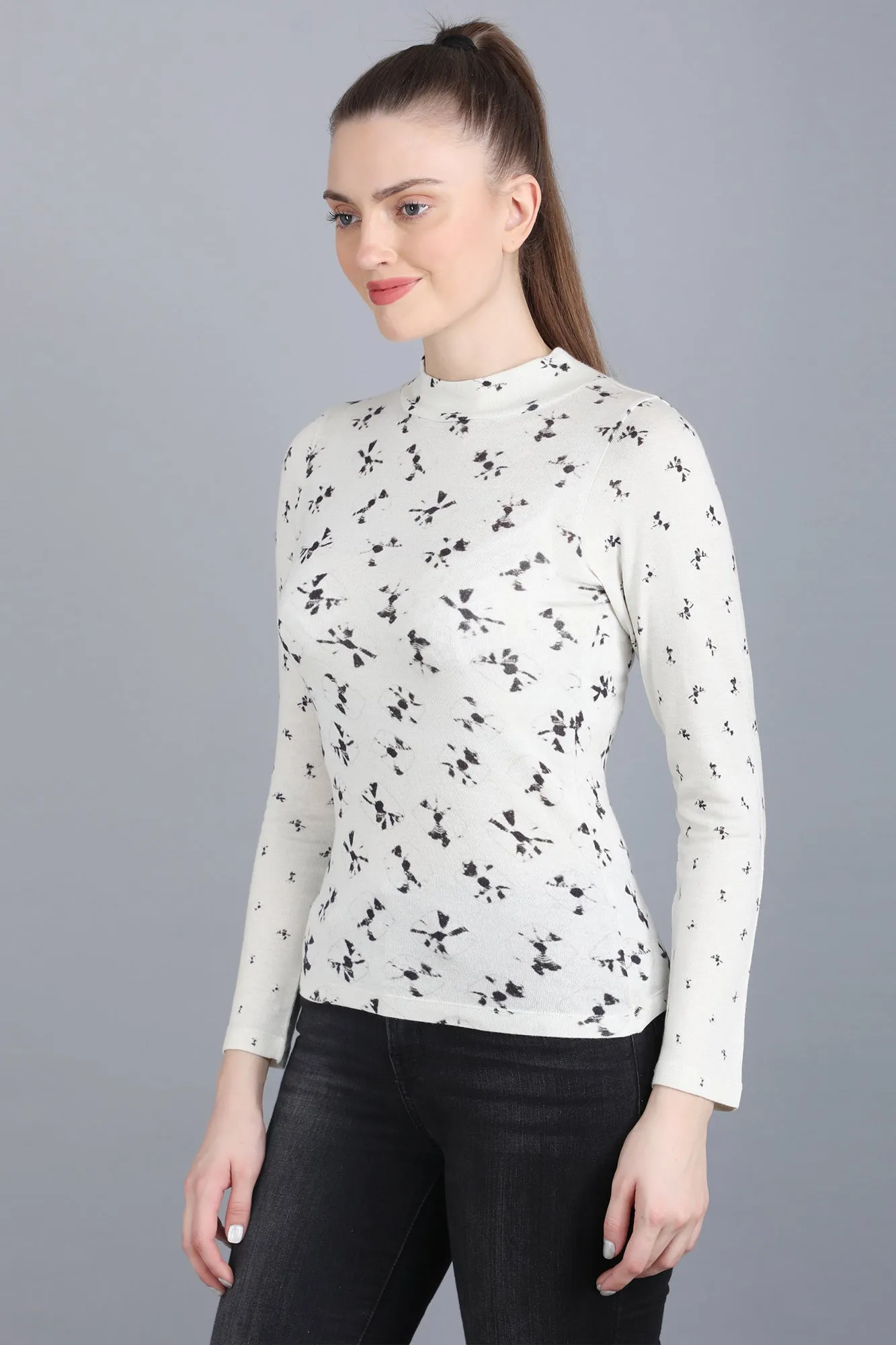 Ivory Cotton Cashmere T-Shirt