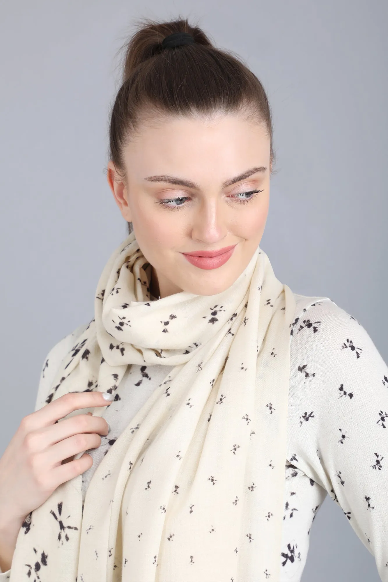 Ivory Cotton Cashmere T-Shirt