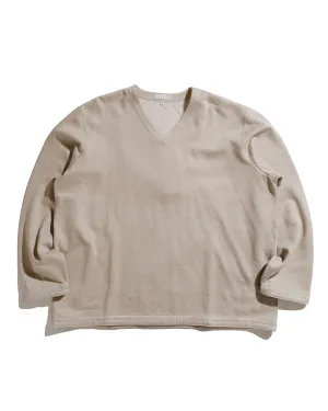 Lady White Co. V Neck Sweater Natural