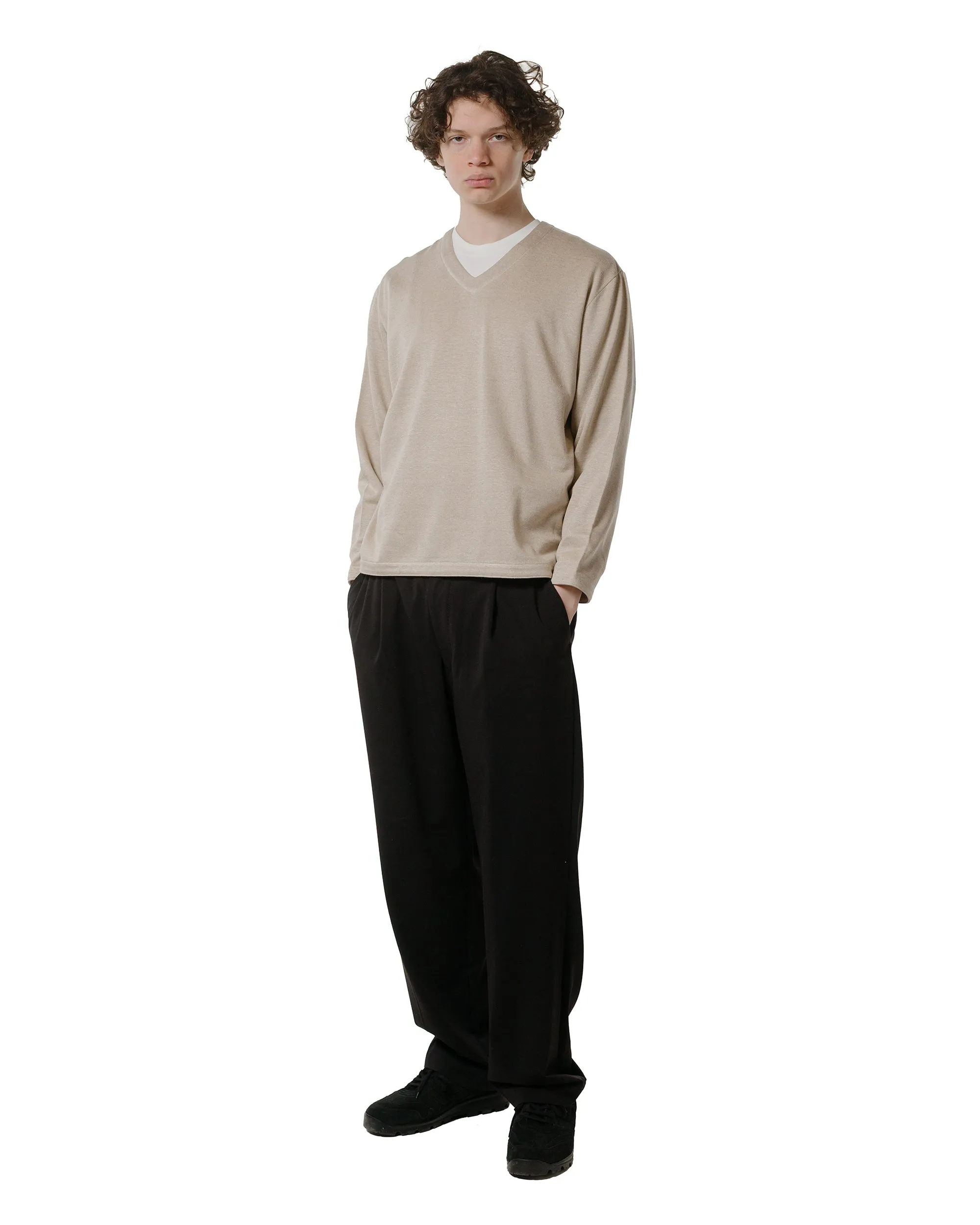 Lady White Co. V Neck Sweater Natural