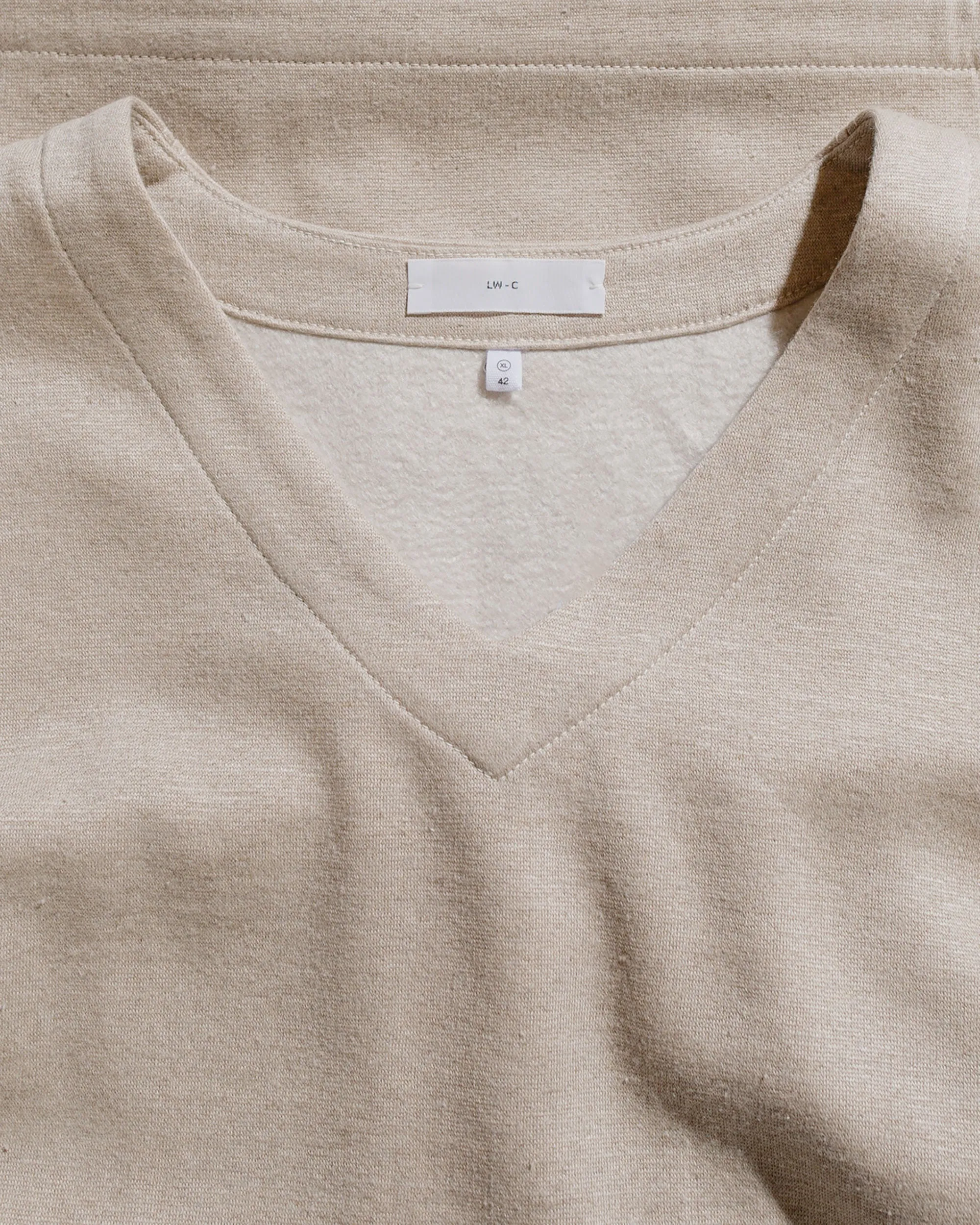Lady White Co. V Neck Sweater Natural