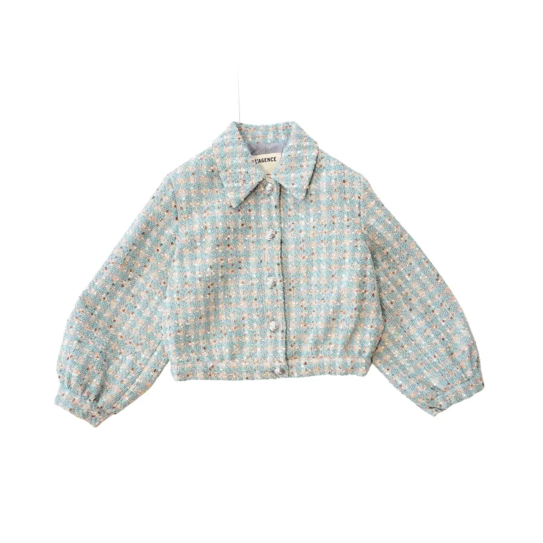 L'Agence 'Bridges Tweed' Cropped Jacket