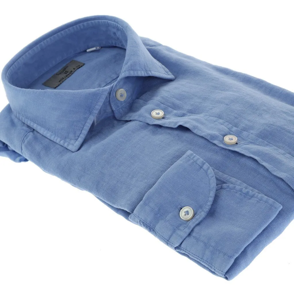 McKINNON & CO X FERRANTE Linen Shirt LIGHT BLUE