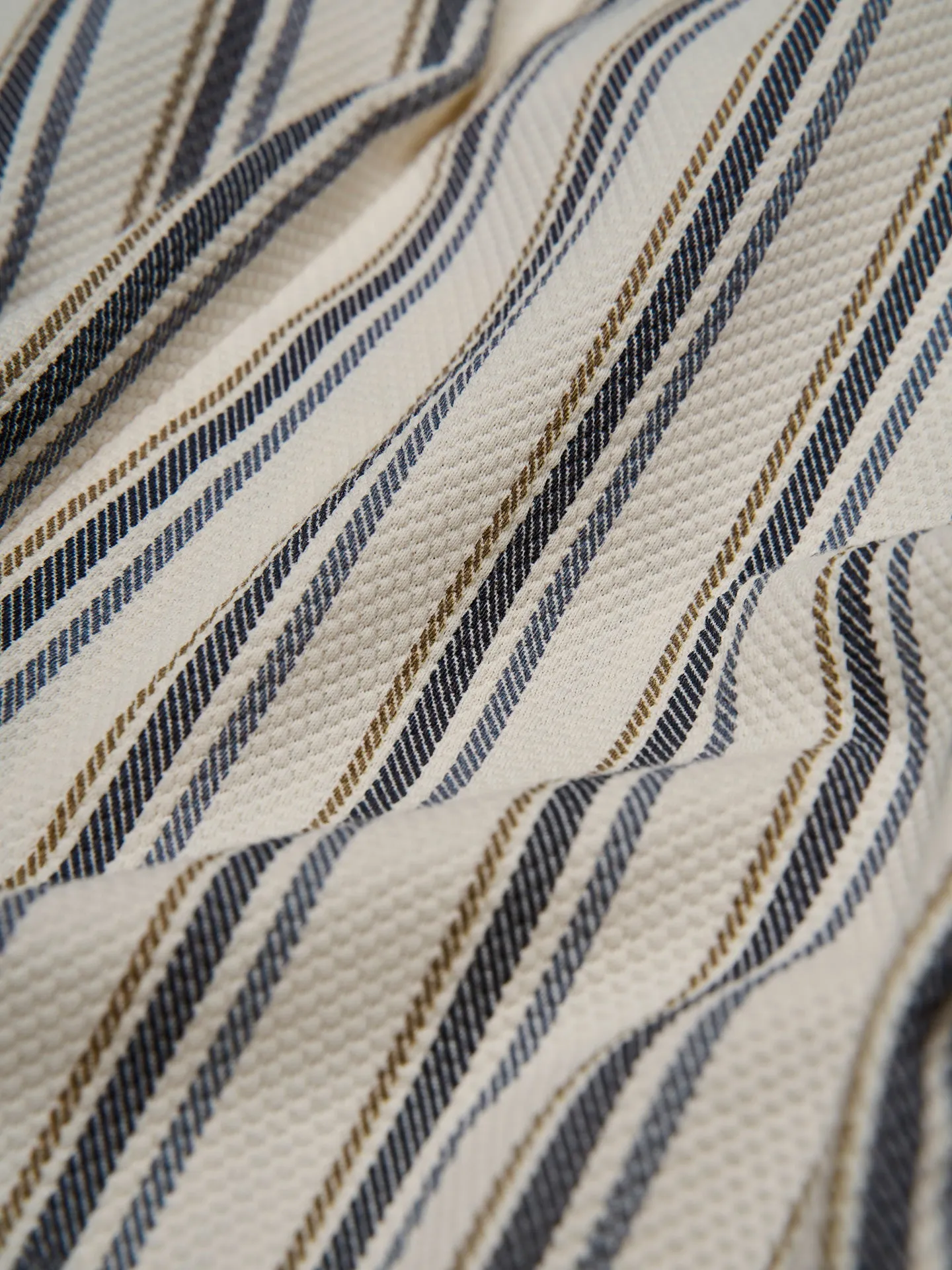 Multicolor Striped Jacket - Blue