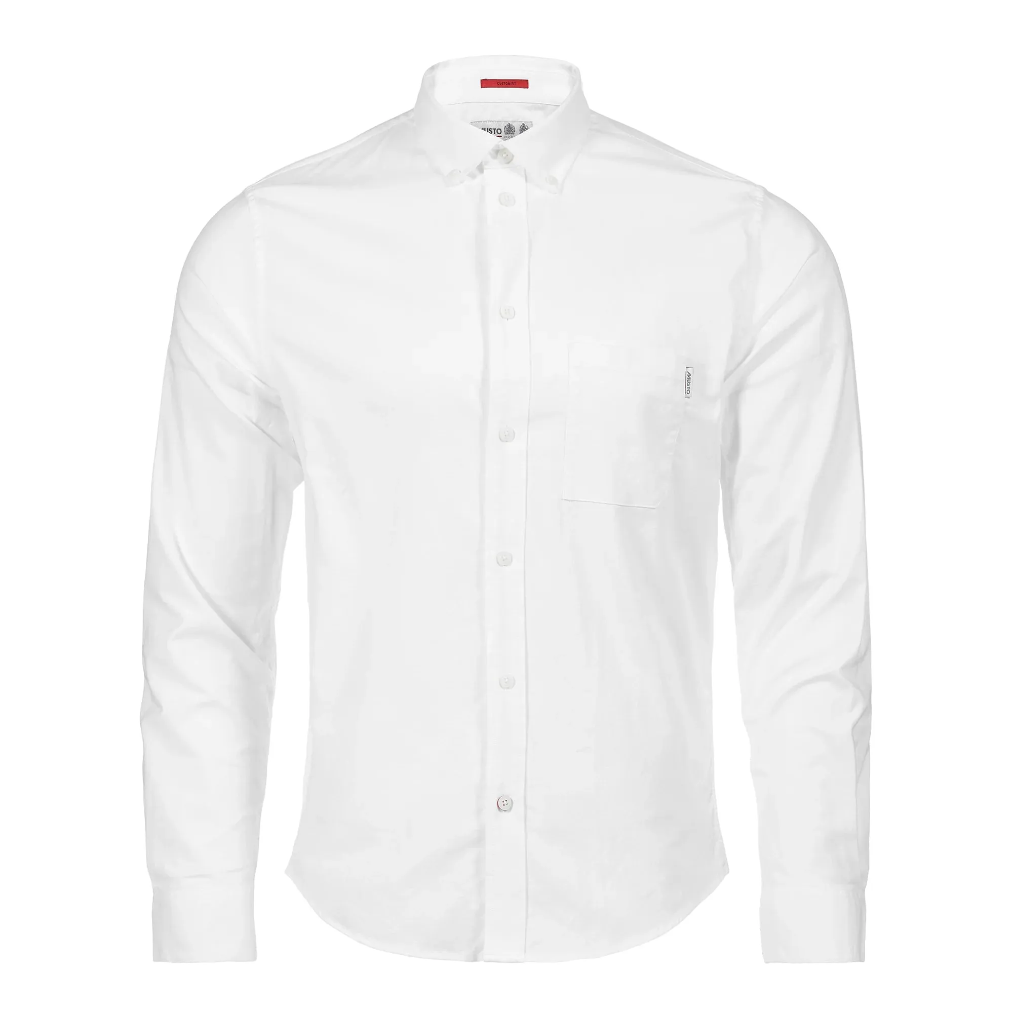 MUSTO ESS LS OXFORD SHIRT WHITE (Online only*)