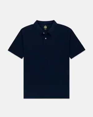 NAVY SOLID PIQUE POLO - CLASSIC FIT
