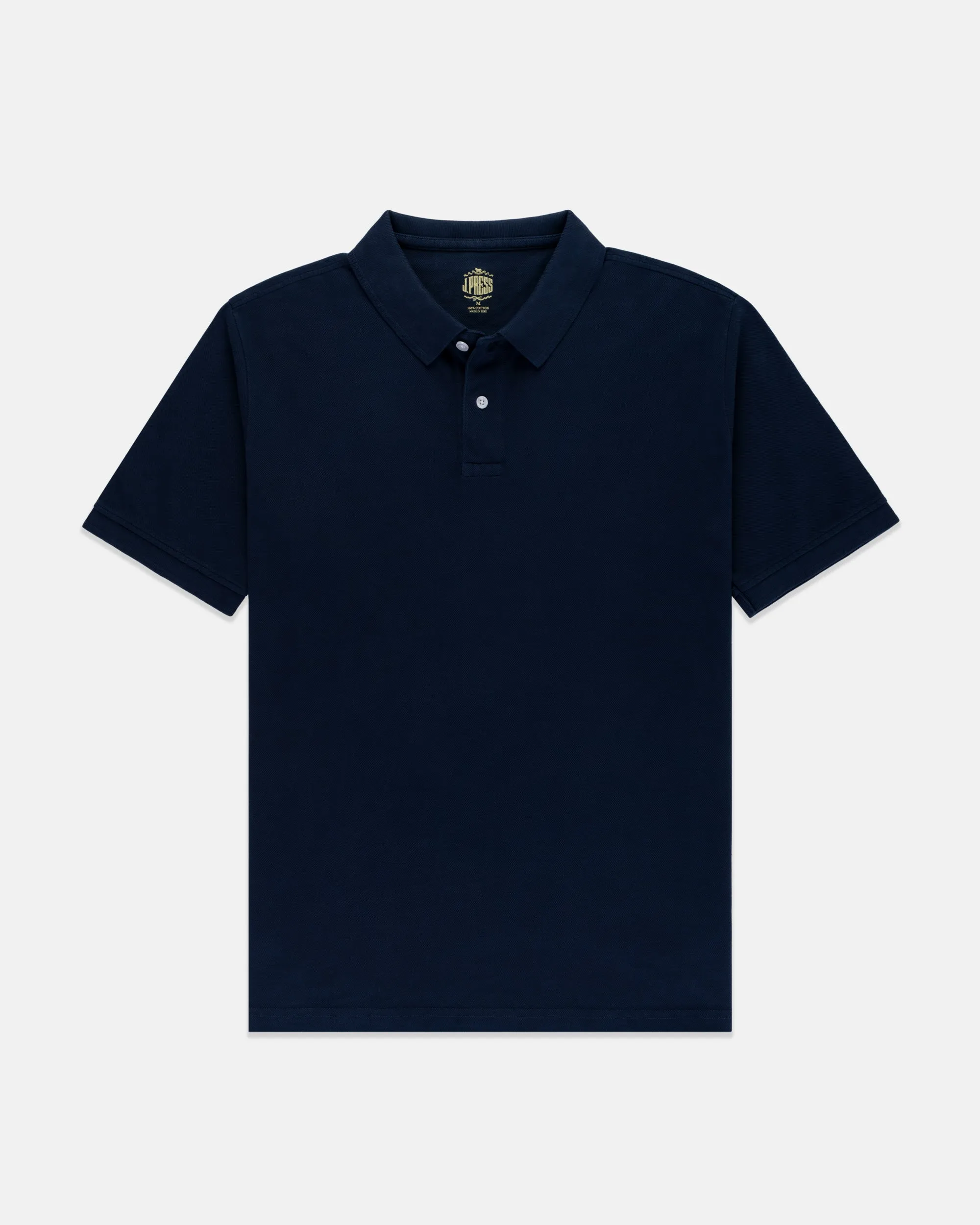 NAVY SOLID PIQUE POLO - CLASSIC FIT