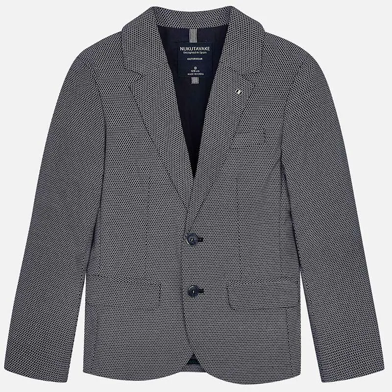 Nukutavake Navy or Printed Linen Blazer 6421