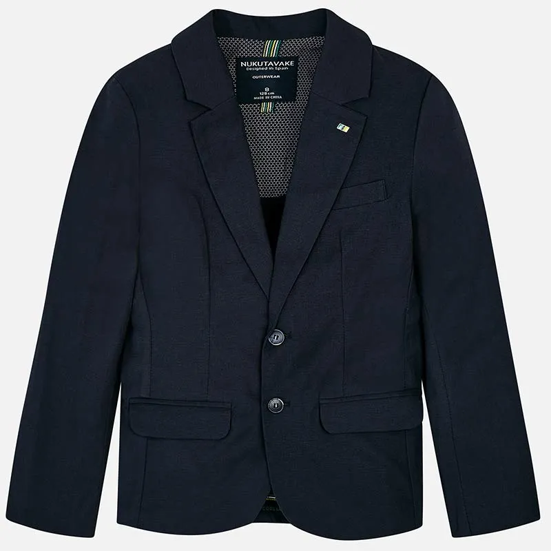Nukutavake Navy or Printed Linen Blazer 6421