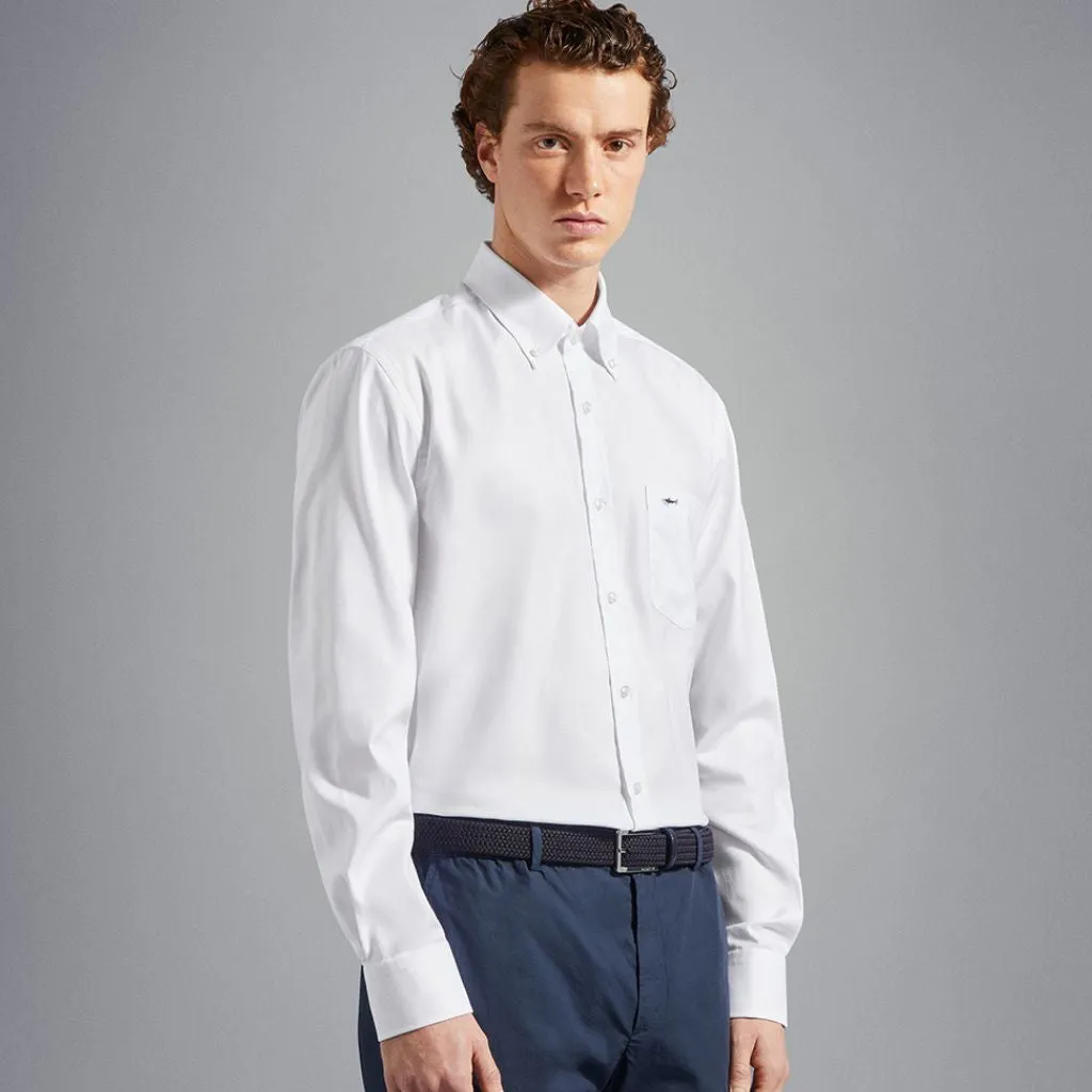 PAUL & SHARK Cotton Oxford Shirt WHITE