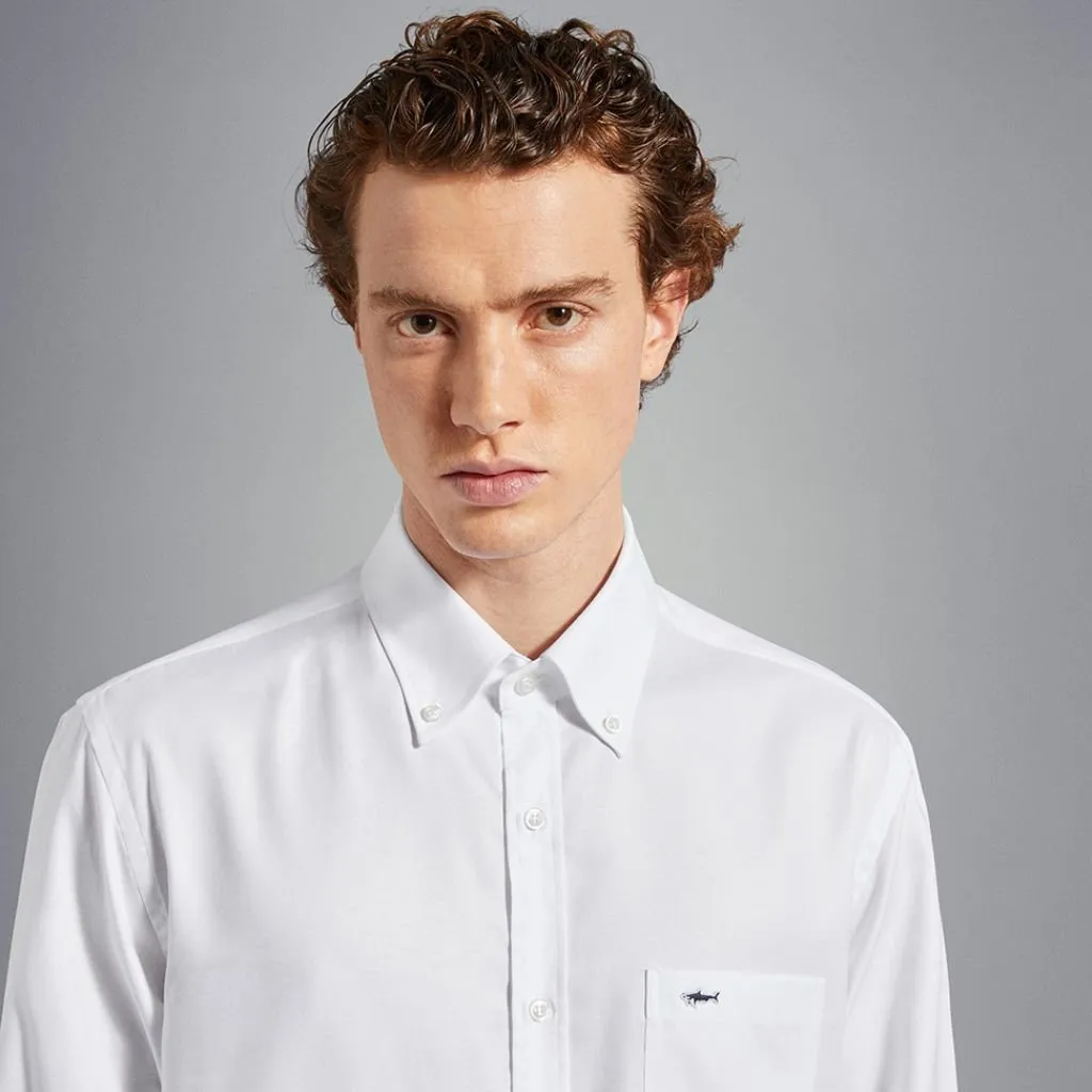 PAUL & SHARK Cotton Oxford Shirt WHITE