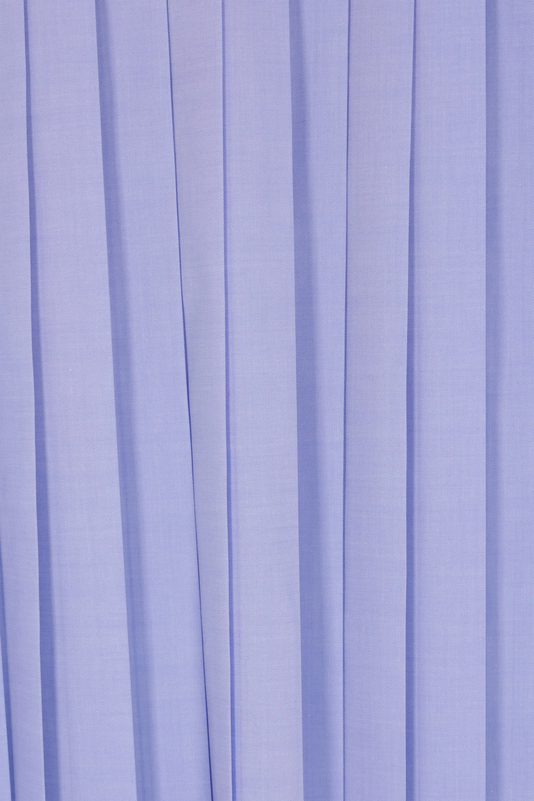 pleated crop shirt in Oxford cotton