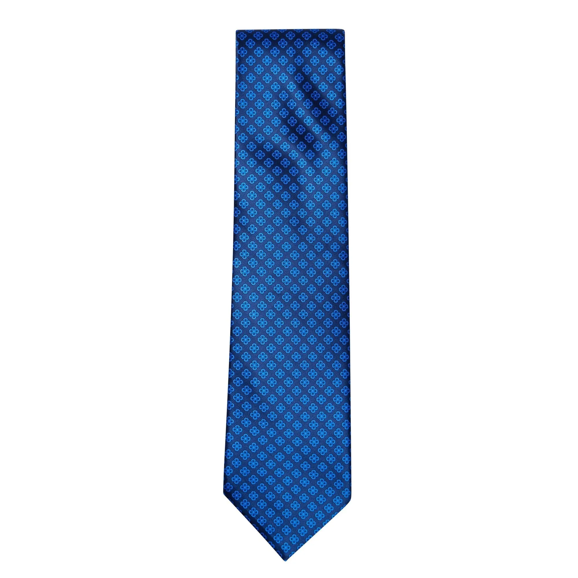 STEFANO RICCI Silk Tie BLACK/NAVY