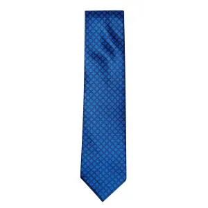 STEFANO RICCI Silk Tie BLACK/NAVY