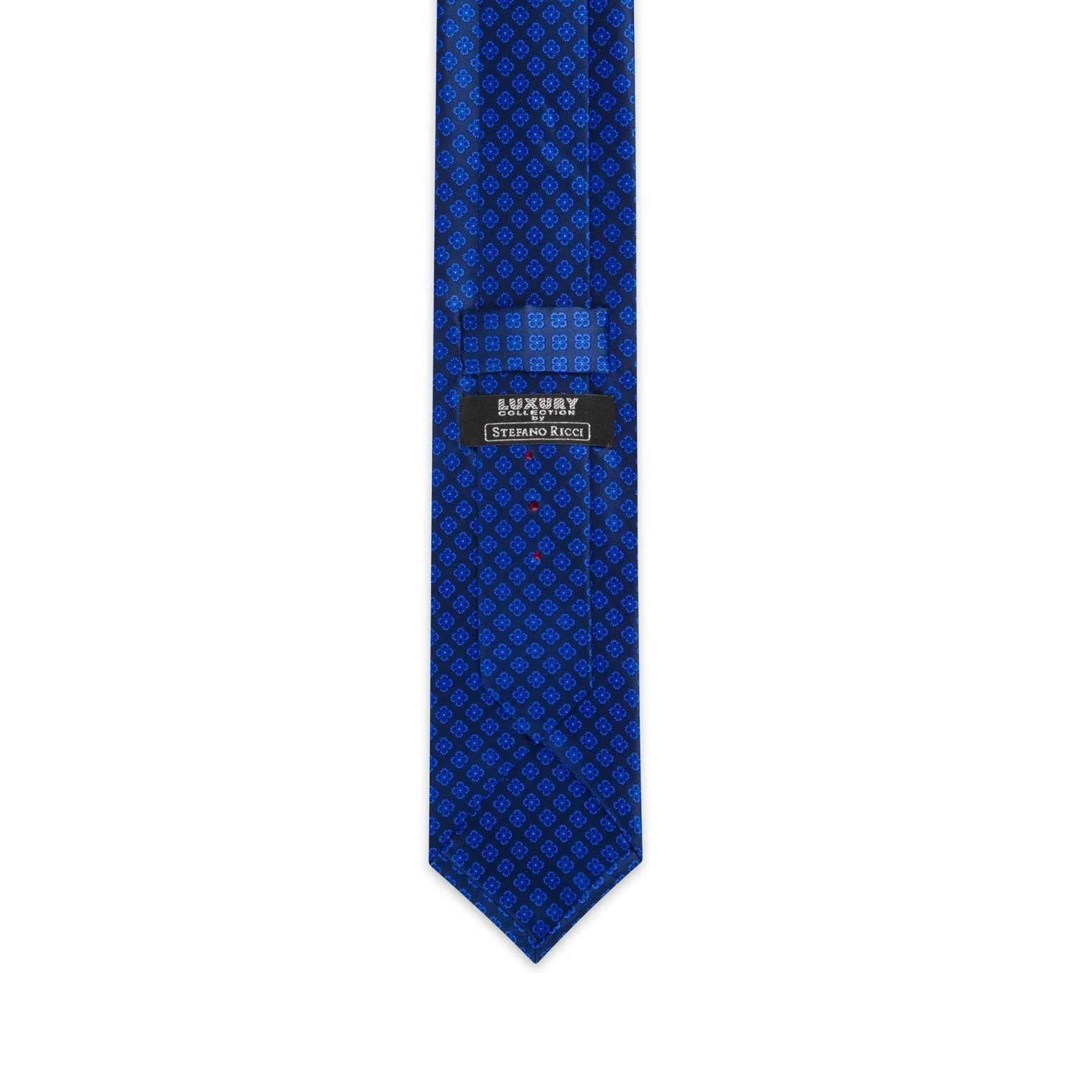 STEFANO RICCI Silk Tie BLACK/NAVY