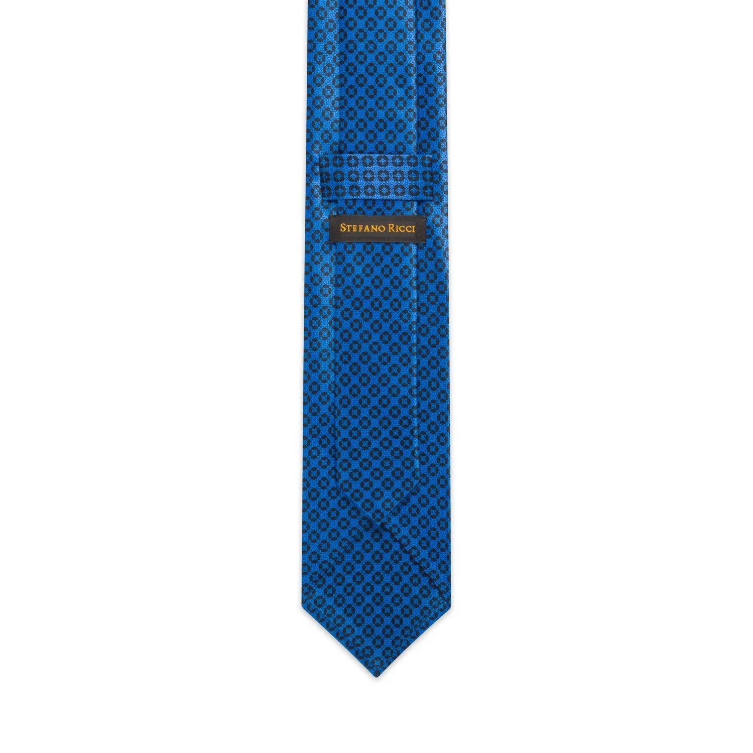 STEFANO RICCI Silk Tie BLUE/NAVY