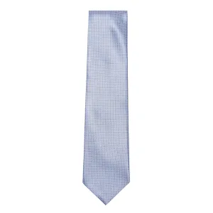 STEFANO RICCI Silk Tie MID BLUE/NAVY