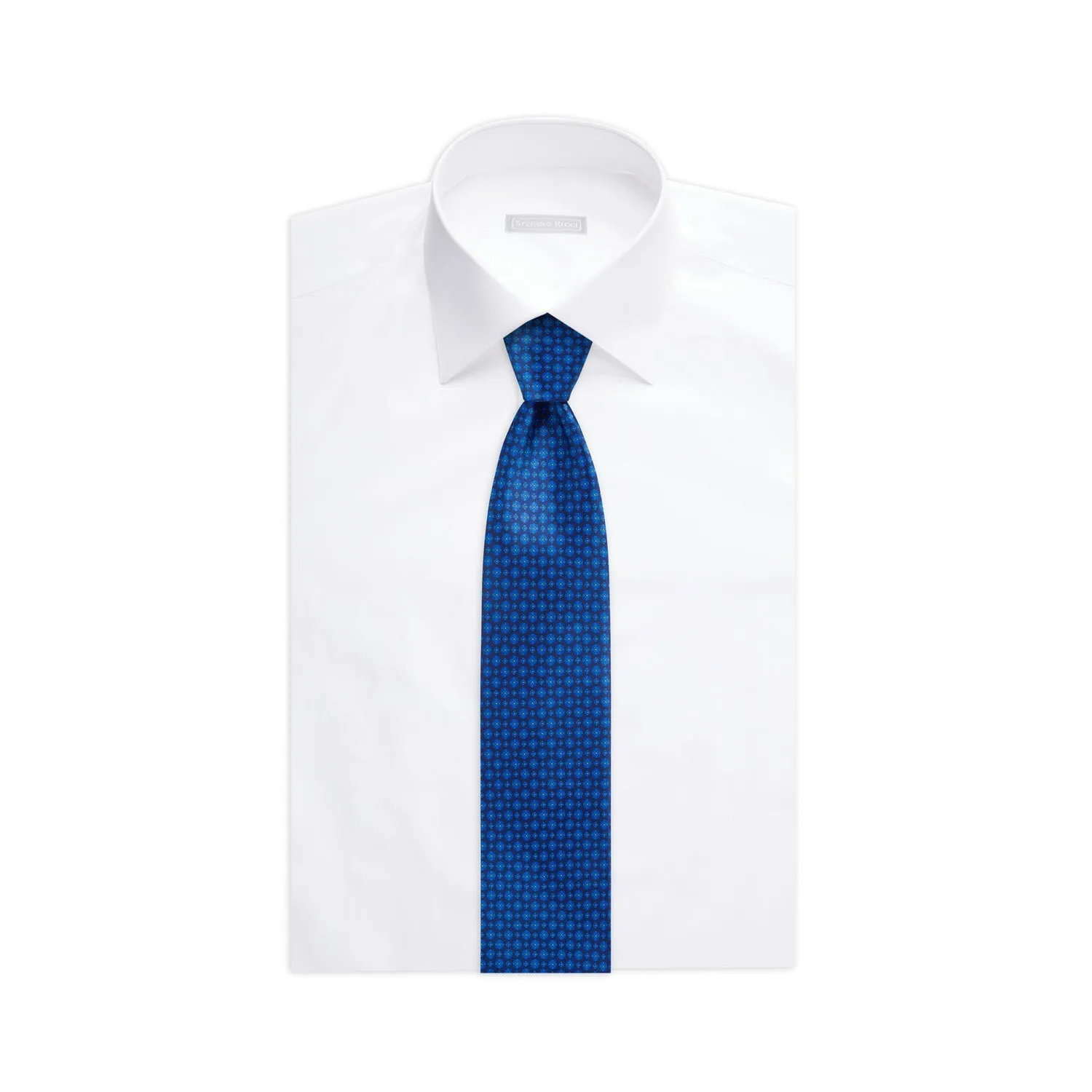 STEFANO RICCI Silk Tie NAVY/BLUE
