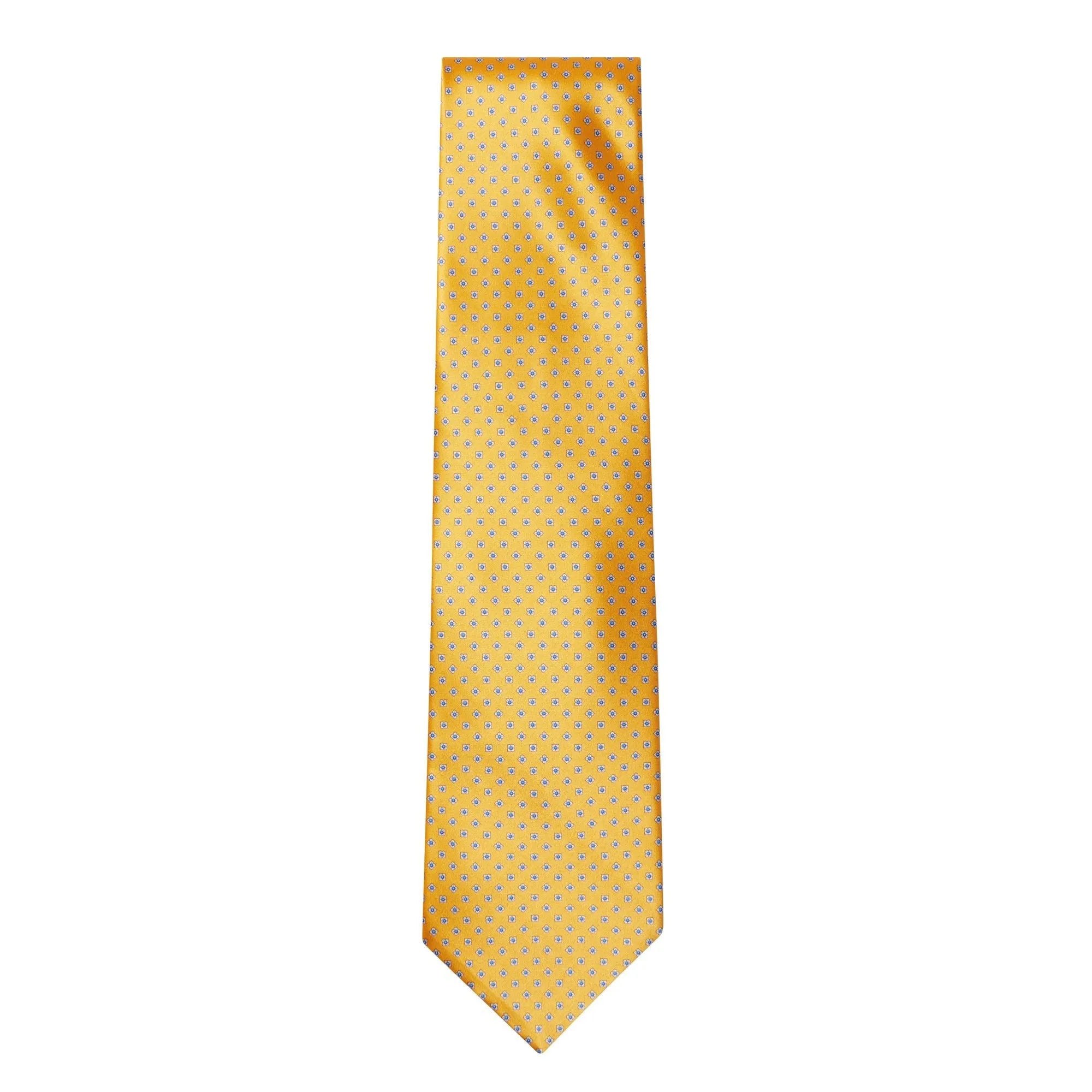STEFANO RICCI Silk Tie YELLOW