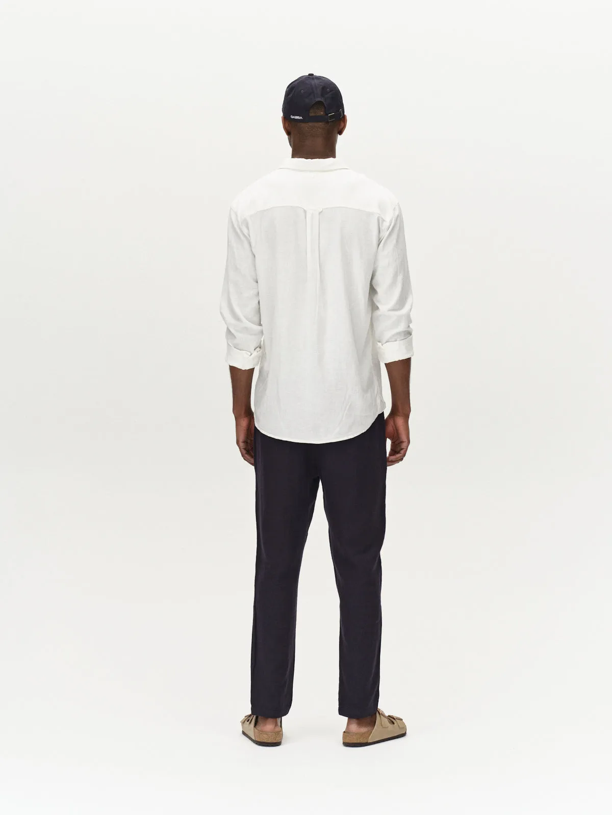 Sven Reg Lino long sleeves - Off white