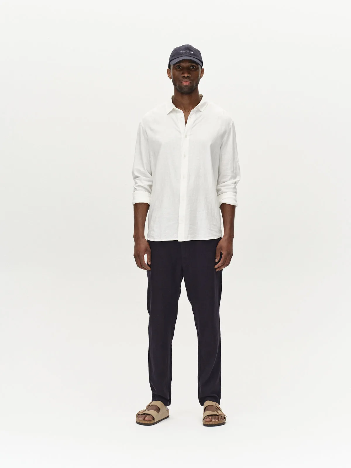 Sven Reg Lino long sleeves - Off white
