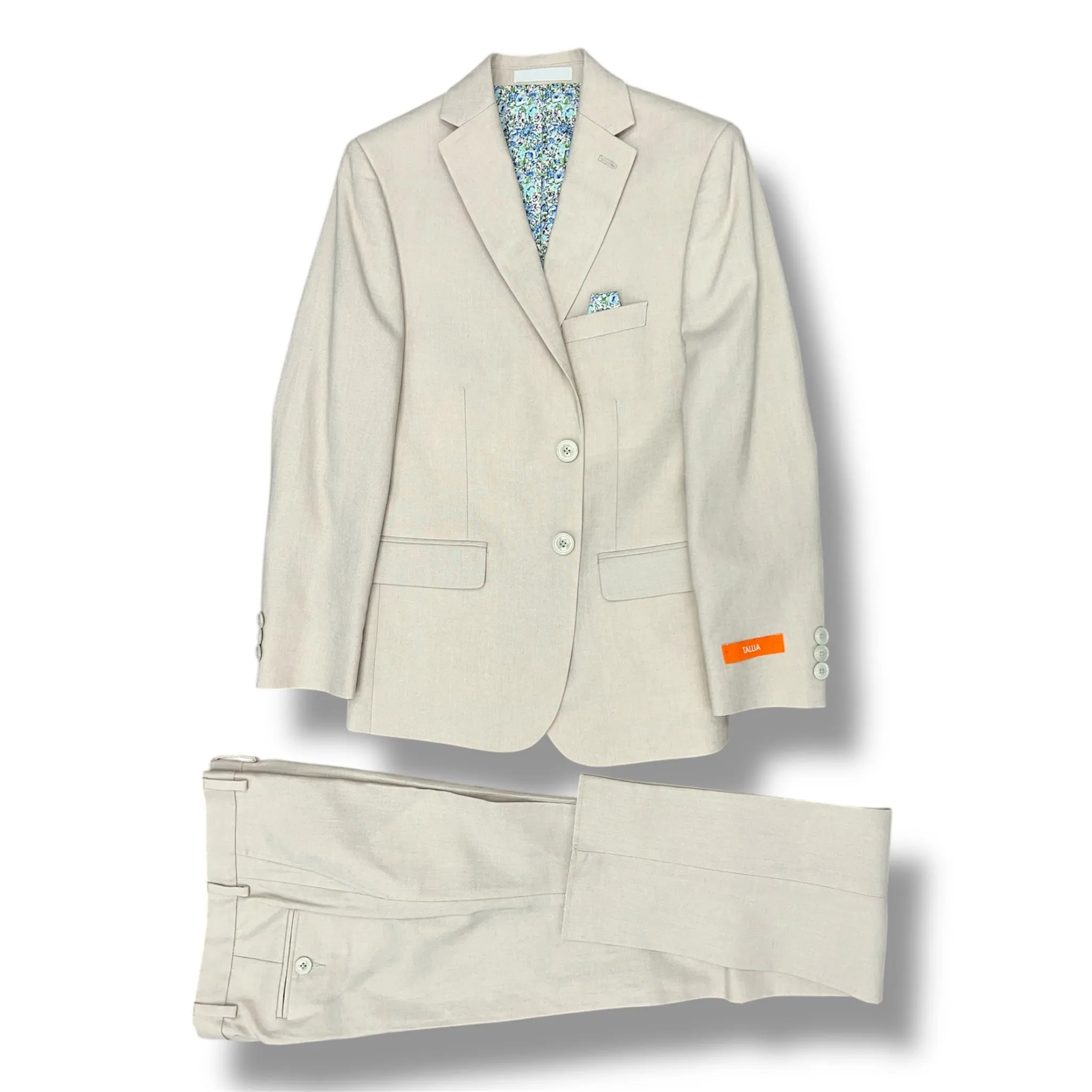 Tallia Boys Khaki Linen Suit_ TZ0000/7Y0000