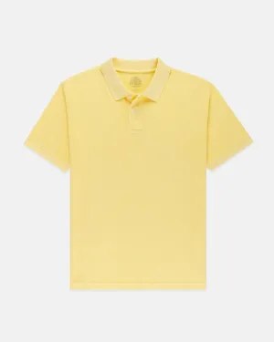 YELLOW SOLID PIQUE POLO - CLASSIC FIT