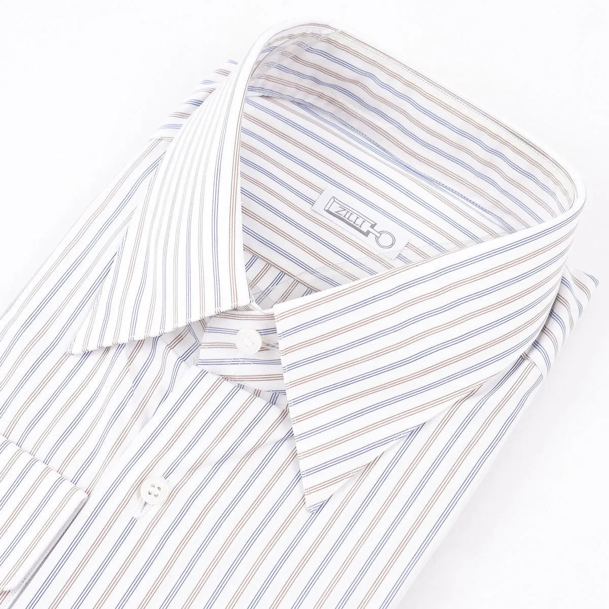 Zilli Tailored-Fit Cotton Dress Shirt